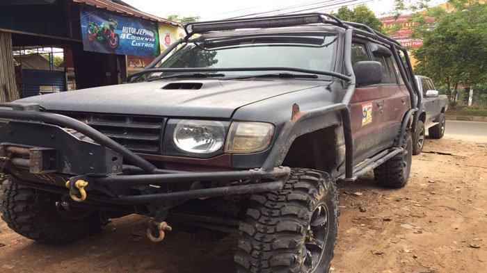 Unit mobil Pajero kepunyaan Rohim yang sudah dimodifikasi