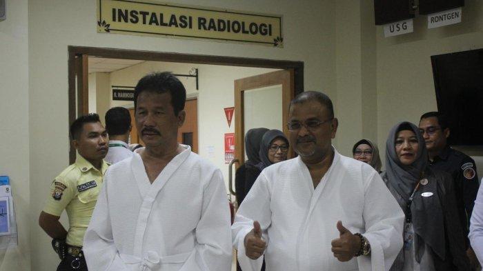 KESEHATAN - Pasangan Muhammad Rudi-Aunur Rafiq tes kesehatan di RSUD Ahmad Tabib Tanjungpinang, Sabtu (31/8/2024)