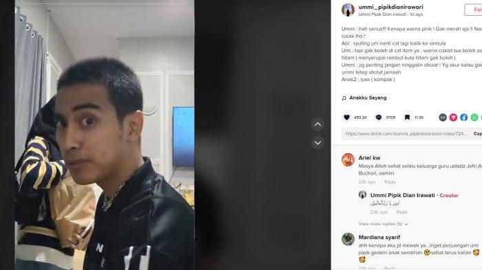 Abidzar saat curhat dengan Umi Pipijk mengenai film terbaru yang akan ia perankan, Sabtu (24/6/2023).
