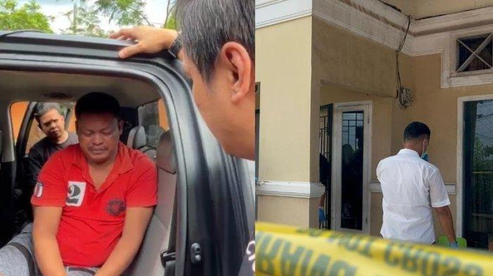 TERSANGKA PEMBUNUHAN - Anggota Polres Muaro Jambi, Aipda Hendra, Nopri Ardi ditangkap. Seorang anggota ormas itu nekat membunuh polisi karena utang Rp150 ribu.