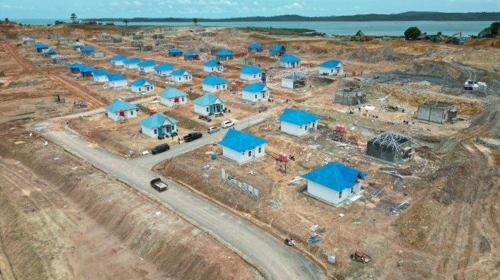 RUMAH WARGA - Rumah warga yang terdampak pengembangan Rempang Eco-City di Tanjung Banun.