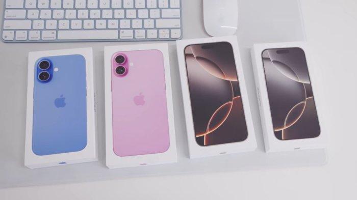 Box iPhone 16 Series terbaru.