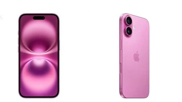 Desain iPhone 16 dengan warna Rose Pink dilansir dari iBox, Kamis (15/5/2025).