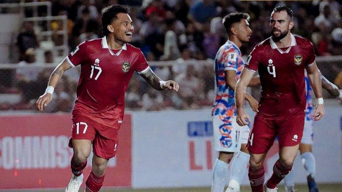 Momen ketika Saddil Ramdani berhasil mencetak gol pada laga Filipina vs Timnas Indonesia di kualifikasi Piala Dunia 2026 dan membuat skor menjadi 1-1.