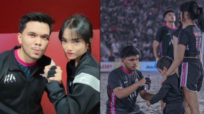 FOTO: Kolase potret Fuji dan Thariq Halilintar saat Media Clash, Minggu (19/2/2023).