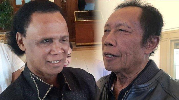 HERCULES DAN SUTIYOSO - Kolase foto Ketua Umum Gerakan Rakyat Indonesia Bersatu (GRIB), Hercules Rosario Marshal di Balai Kota Solo, Jawa Tengah, Kamis (15/6/2023), dengan Sutiyoso di Menteng, Jakarta, Jumat (19/1/2024). Keduanya berseteru terkait wacana revisi UU Ormas.