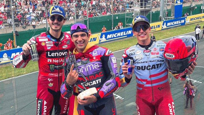 Hasil MotoGP Prancis 2024, Jorge Martin juara 1, diikut Marc Marquez (2) dan Francesco Bagnaia (3), Minggu (12/5/2024)