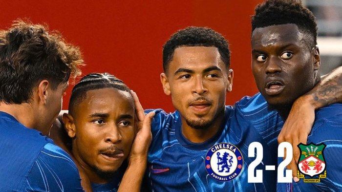 Hasil ujicoba pramusim Chelsea 2-2 Wrexham Rabu malam atau Kamis (25/7/2024) pagi WIB
