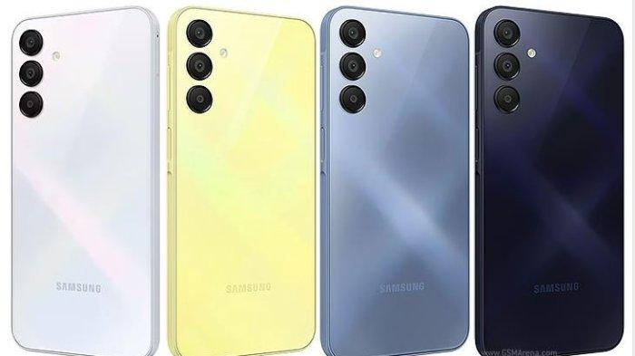 Ilustrasi Samsung A15 5G yang punya body mengkilap.