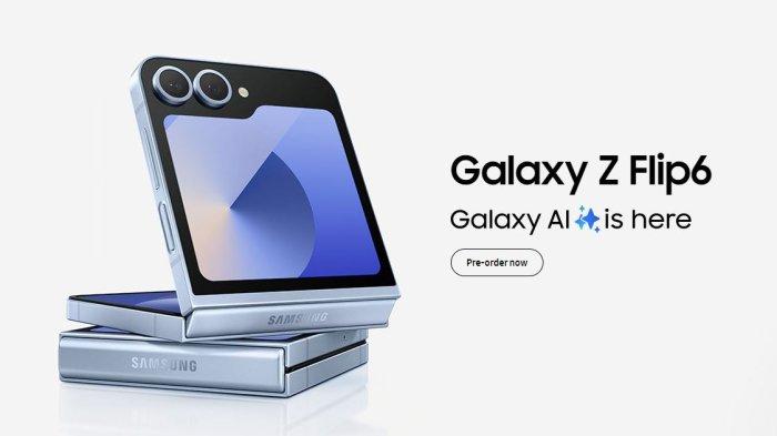 Ilustrasi Samsung Z Flip 6 Terbaru 2024.