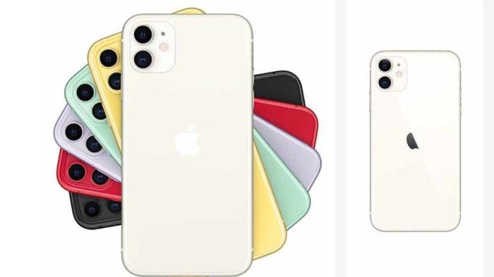 HARGA iPHONE LEBARAN- Ilustrasi iPhone 11 yang punya desain 2 kamera belakang dilansir dari iBox, Jumat (21/3/2025). Berikut harga HP iPhone 11 di akhir Maret 2025.