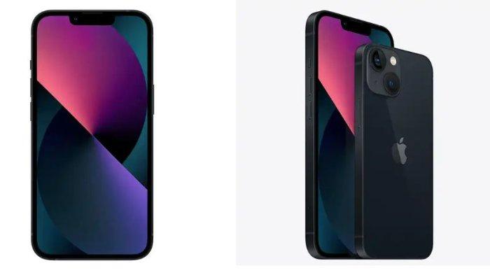 Ilustrasi iPhone 13 dengan warna Midnight di iBox Indonesia, S