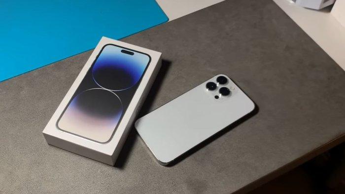 Ilustrasi iPhone 14 Pro Max baru.