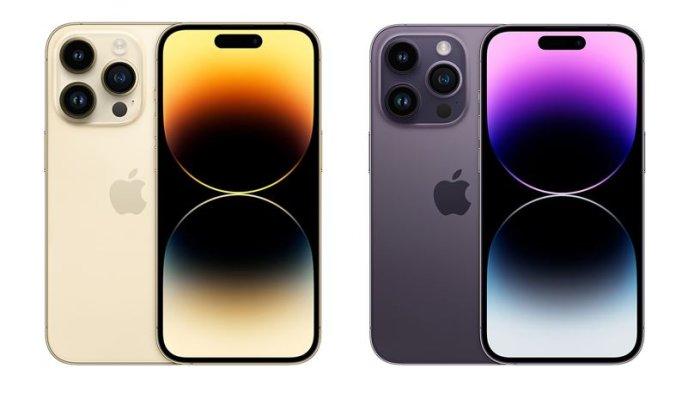 Ilustrasi iPhone 15 Pro Max dan iPhone 14 Pro Max
