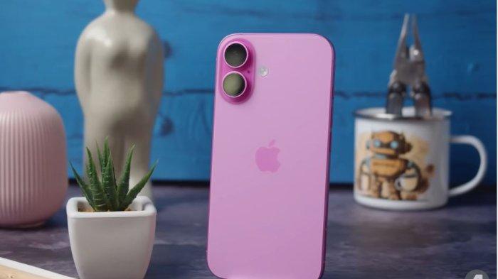 Ilustrasi iPhone 16 baru.