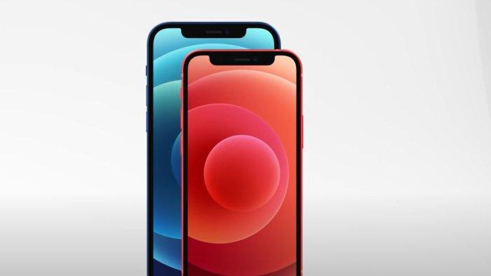 Ilustrasi ponsel iPhone 12.