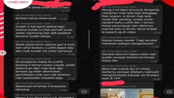 Isi chat peristiwa penganiayaan terjadi dilatarbelakangi perselisihan tentang jadwal piket atau jaga koas yang diatur oleh korban.