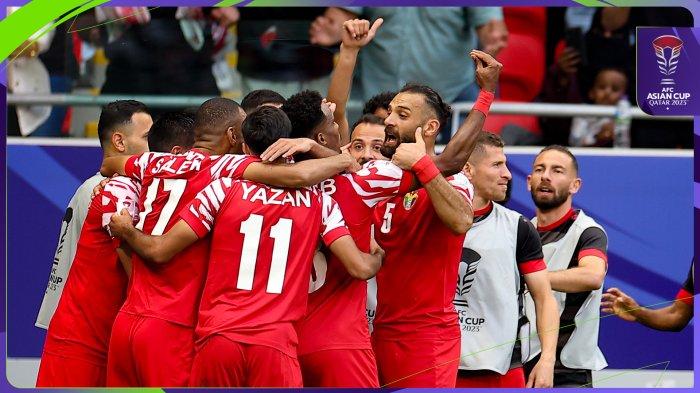 Jordania menumbangkan Tajikistan dengan skor tipis 1-0 di babak perempat final Piala Asia 2023, Jumat (2/2/2024).