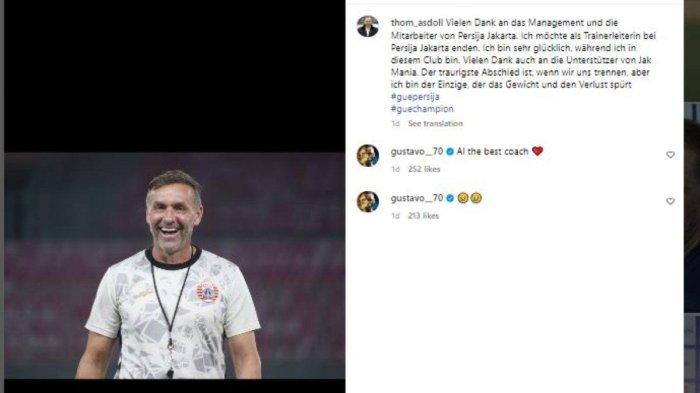 Kabar Thomas Doll pamit dari Persija Jakarta.