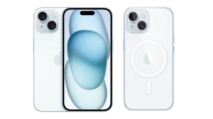HARGA iPHONE LEBARAN- Kolase iPhone 15 dengan Case With MagSafe dari Apple, Senin (17/3/2025). Berikut harga HP iPhone 11 hingga iPhone 15 di akhir Maret 2025.
