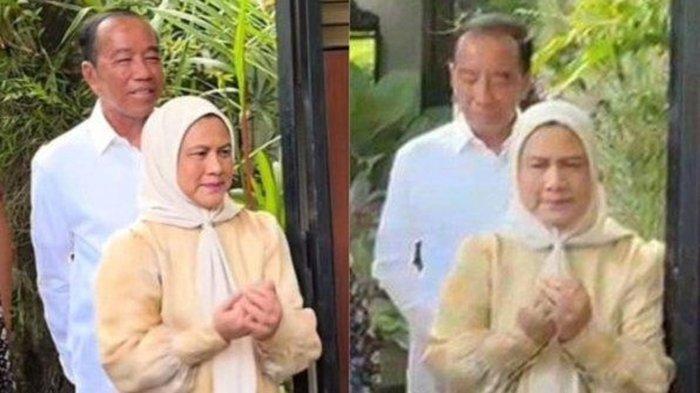 KONDISI JOKOWI JADI SOROTAN - Momen Jokowi Berdoa Bersama Warga. Berbeda dengan momen-momen sebelumnya, Jokowi yang nampak masih dalam masa pemulihan usai alami alergi tersebut tak melayani foto bersama masyarakat yang datang.