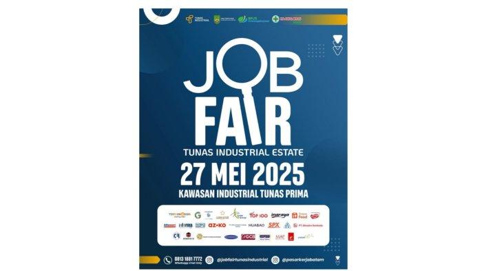 Tangkapan layar lowongan kerja di Batam pada instagram @jobfairtunasindustrial