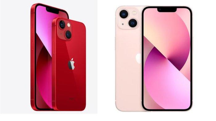 Potret iPhone 13 Pink dan Red