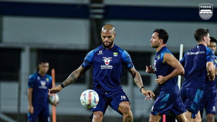 Pemain Persib Bandung, David Da Silva. Prediksi skor Persita vs Persib di BRI Liga 1 2023-2024, simak informasi prakiraan susunan pemain, head to head, dan link live streaming.