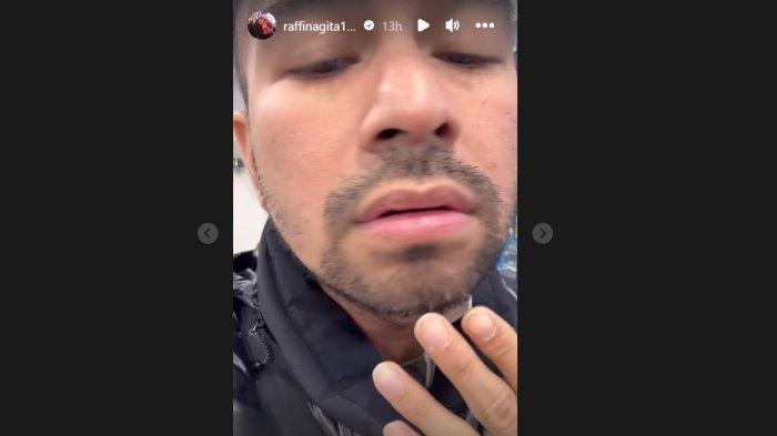 Raffi Ahmad saat tunjukkan jenggotnya beruban, Selasa (2/1/2024).