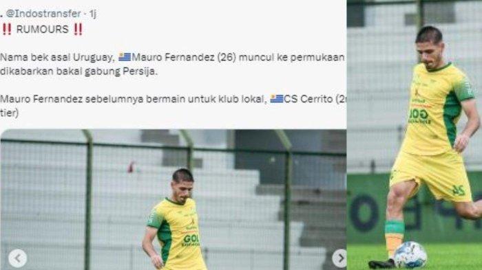 Rumor bek asal Uruguay, Maruo Fernandez dibidik Persija Jakarta.