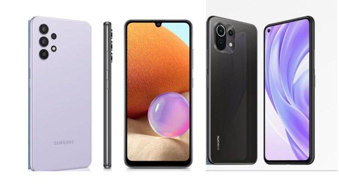 Samsung A32 dan Xiaomi MI 11 Lite