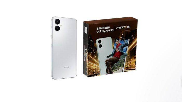 HARGA SAMSUNG TERBARU- Tangkapan layar Samsung Galaxy A06 5G X Free Fire dilansir dari samsung .com, Jumat (30/5/2025). Berikut