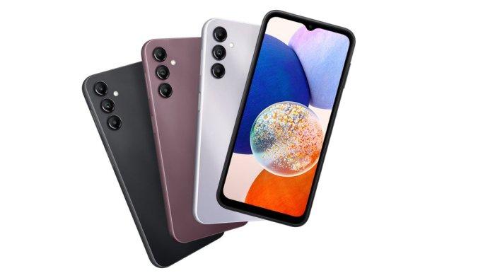 SAMSUNG GALAXY A- Tangkapan layar Samsung Galaxy A14 5G yang dijual mulai dari Rp 1Jutaan dilansir dari samsung.com, Rabu (28/5/2025). Berikut