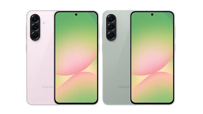 HARGA SAMSUNG SERIES- Kolase Samsung Galaxy A56 5G dengan warna Awesome Pink dan Awesome Olive dilansir dari Samsung.com, Senin (7/7/2025). Berikut