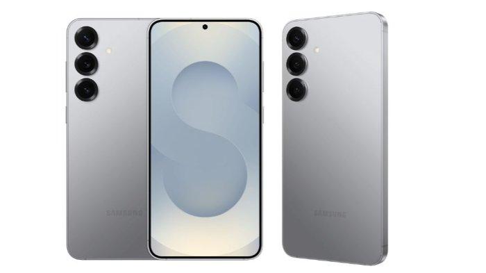Samsung Galaxy S24 Plus dengan warna Silver Shadow yang dijual di samsung.com.id, Selasa (4/3/2025).