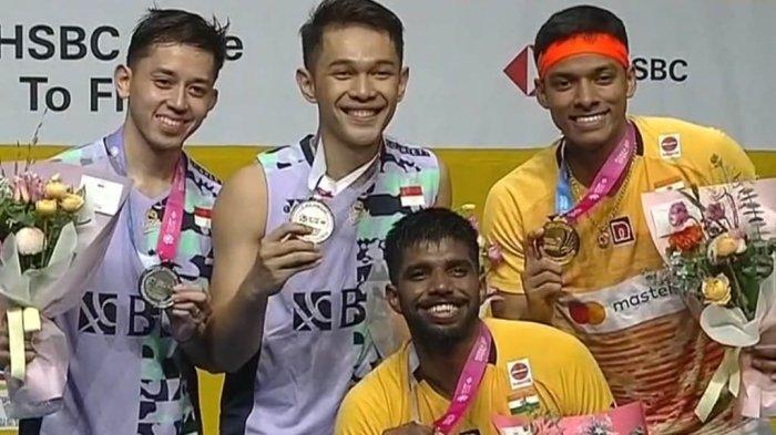 Satwiksairaj Rankireddy/Chirag Shetty unggulan ketiga dari India tampil sebagai juara ganda putra Korea Open 2023, Minggu (23/7/2023). Satwiksairaj Rankireddy/Chirag Shetty juara setelah mengalahkan wakil Indonesia Fajar Alfian/Muhammad Rian Ardianto di final dengan skor 17-21, 21-13, 21-14.
