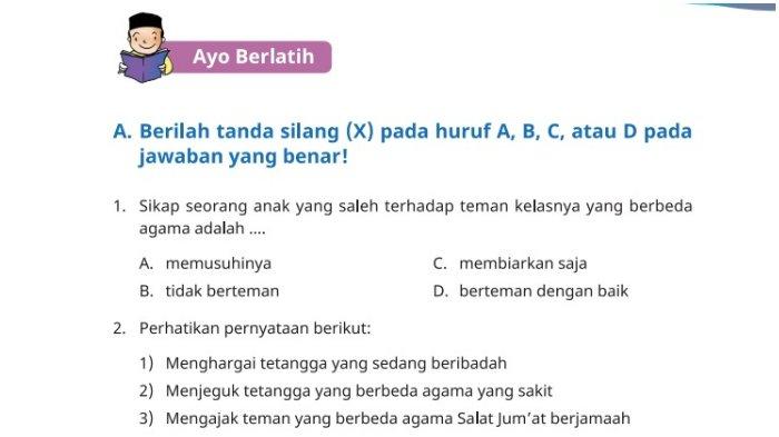 Soal PAI kelas 3 SD/MI halaman 201, 202, 203