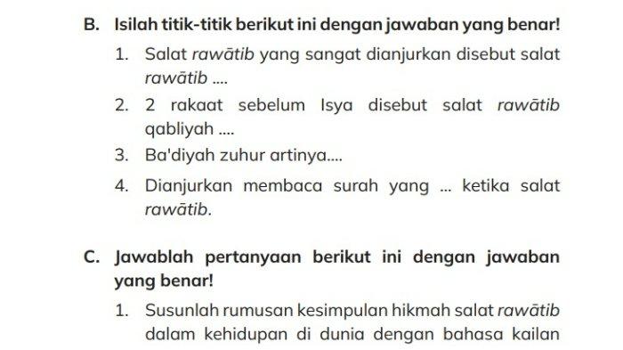 Soal PAI kelas 3 SD/MI halaman 225