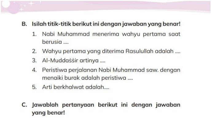 Soal PAI kelas 3 SD/MI halaman 244
