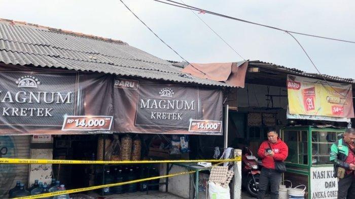 PENUSUKAN DI TANGSEL - TKP Narun tewas setelah diserang adik kandungnya sendiri bernama Firdaus alias Willy di jalan Masjid Darussalam, Pamulang, Kota Tangerang Selatan, Rabu (30/4/2025) sekira pukul 10.00 WIB.