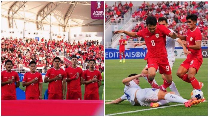 Timnas U-23 Indonesia di semifinal Piala Asia U-23 2024.
