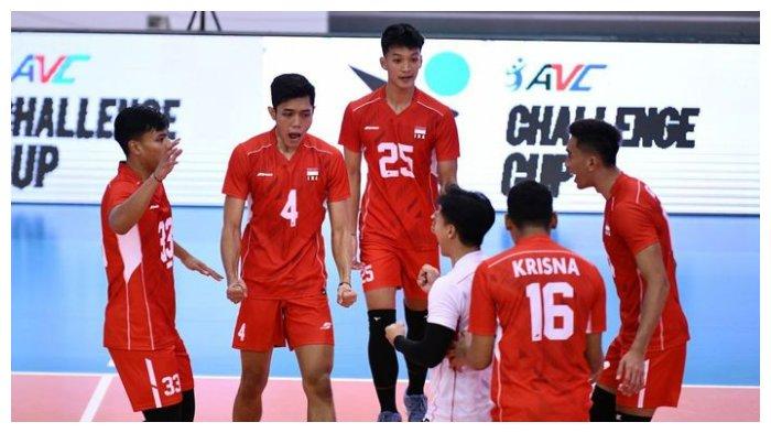 Timnas voli putra Indonesia di ajang AC Challenge Cup 2024
