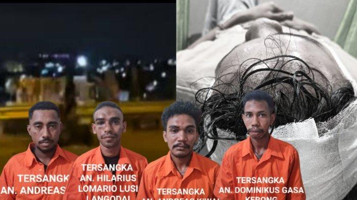 PEMALAKAN DI BATAM - Empat pelaku pemalakan di Bukit Cabuci Batam dibekuk Polsek Bengkong. Sementara korban mengalami bocor di kepala dan harus menerima lima jahitan.