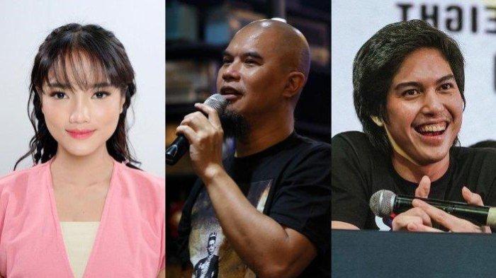 Kolase Fuji, Ahmad Dhani, El Rumi. Ahmad Dhani mengaku tak memikirkan perjodohan El Rumi karena tak kenal Fuji.