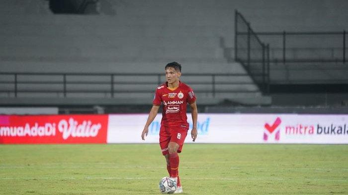 Syahrian Abimanyu pada pertandingan Arema FC vs Persija