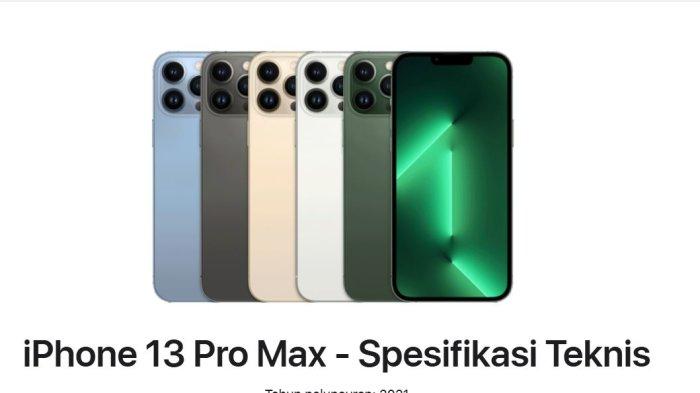 HARGA iPHONE TERBARU- Tangkapan layar iPhone 13 Pro Max yang punya keunggulan di bagian kamera dari apple.com, Senin (24/2/2025). Berikut daftar harga HP iPhone 13 Pro Max terbaru di akhir Februari 2025.