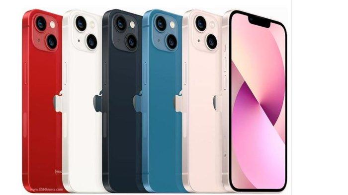 iPhone 13 dengan varian warnanya.