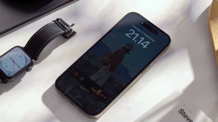iPhone 14 Pro tampak depan.