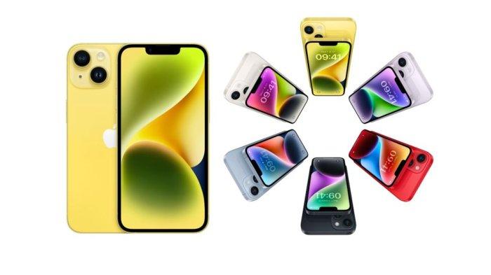 HARGA HP iPHONE- Tangkapan layar iPhone 14 dengan warna Yellow dari iBox Indonesia, Senin (3/3/2025). Berikut harga HP iPhone 14 terbaru di Digimap Indonesia yang Anjlok Rp 6 Jutaan.