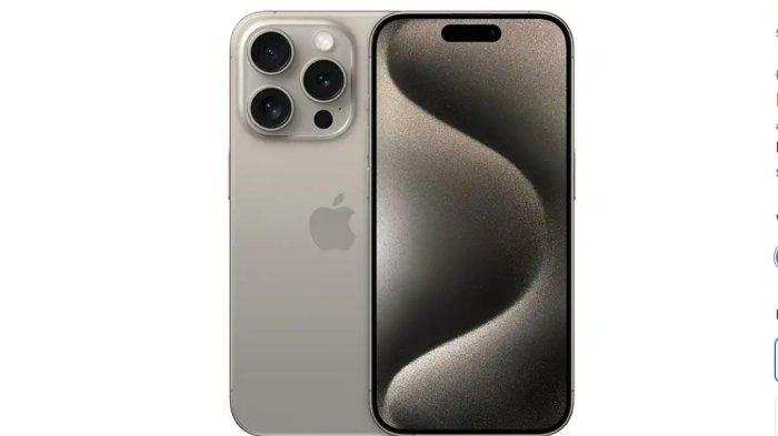HARGA TERBARU iPHONE- Tangkapan layar iPhone 15 Pro dengan warna Natural Tutanium dari iBox Indonesia, Senin (24/2/2025). Daftar harga HP iPhone 15 Pro yang kembali dijual di iBox.